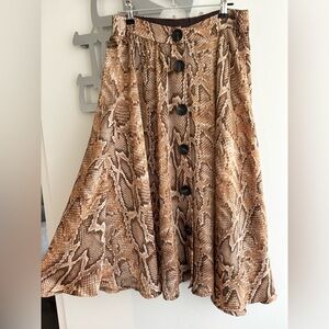 Zara snake print skirt